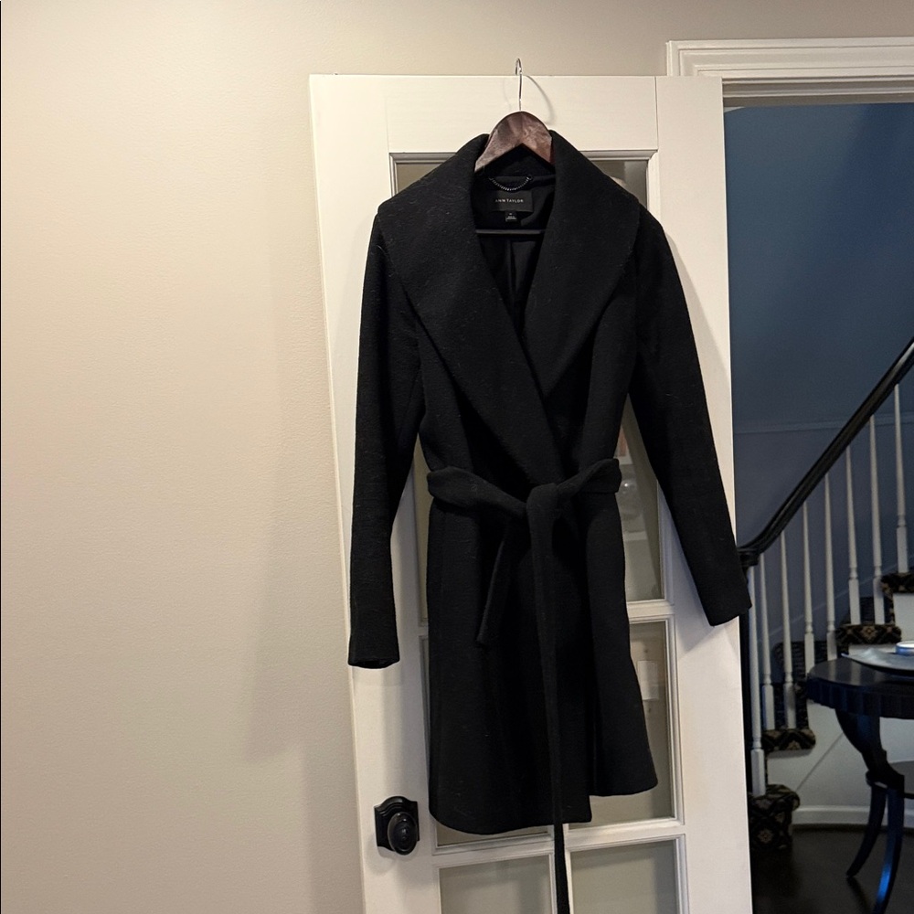 Ann Taylor Black Trench Coat